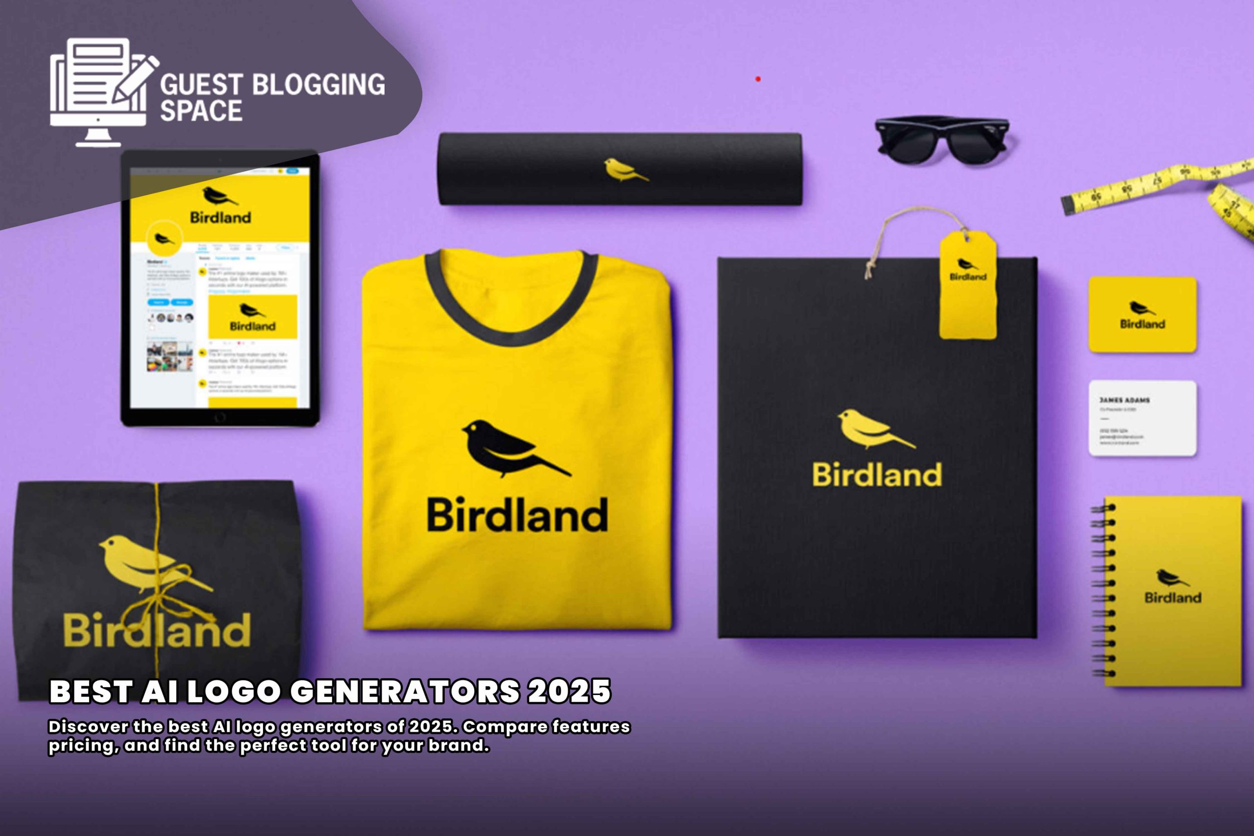 Looka AI logo generator interface showcasing customizable templates and brand kit features